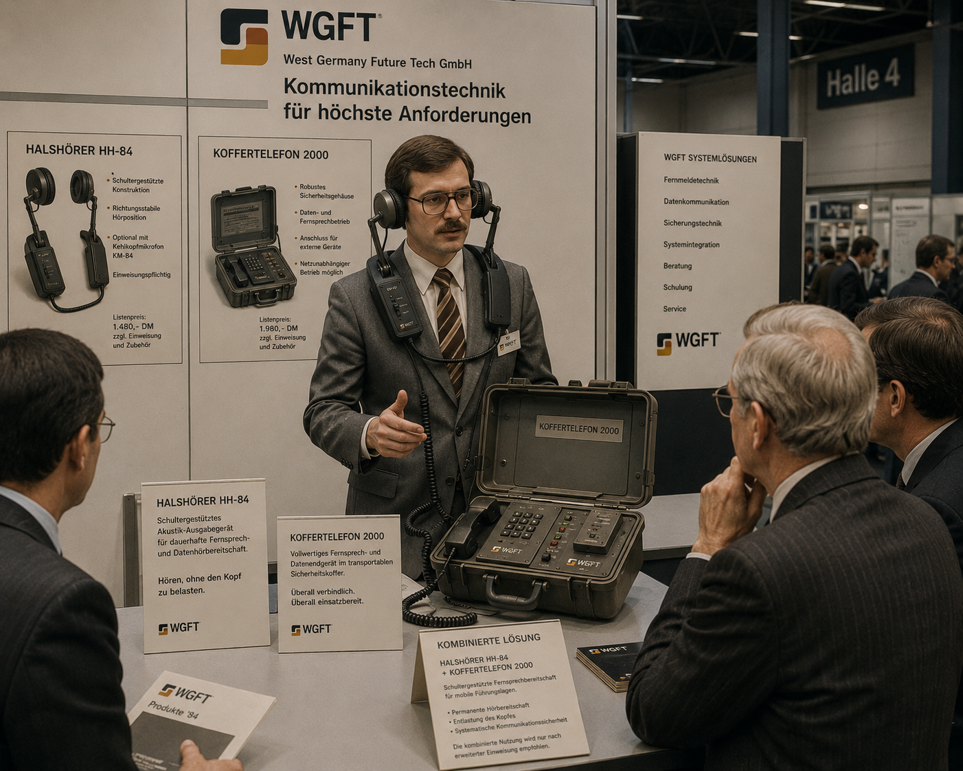 Mobiler Halsfernsprechsatz